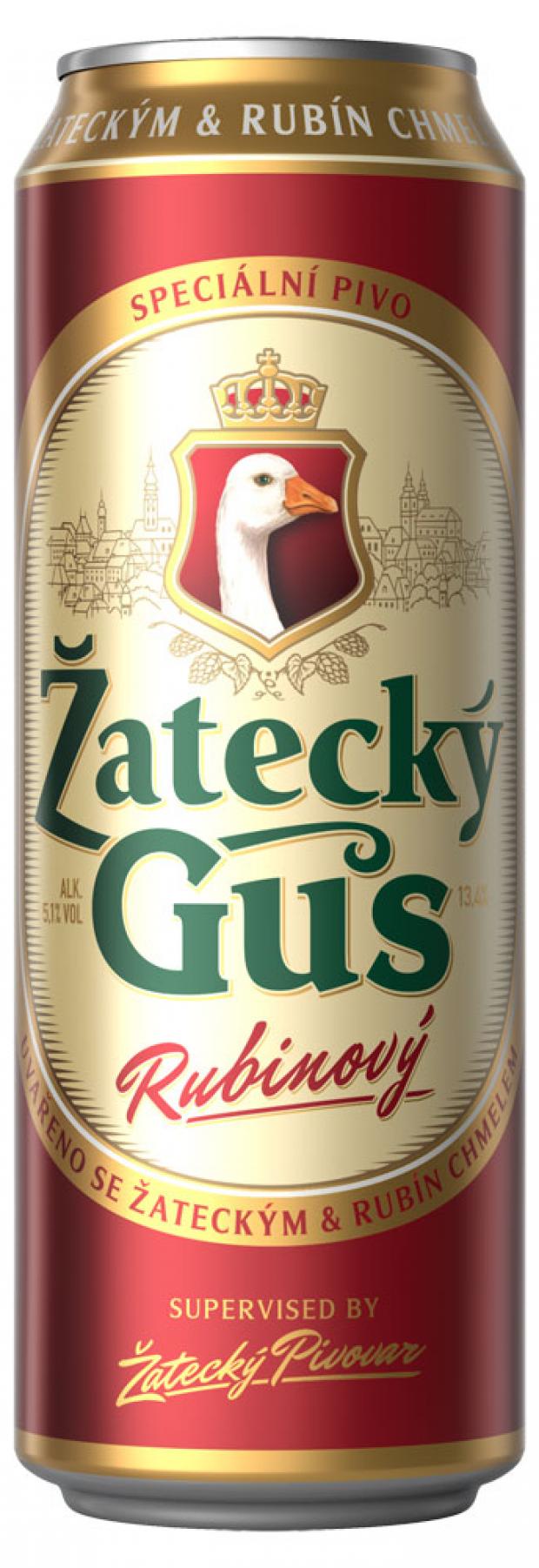 

Пиво Zatecky Gus Rubinovy темное фильтрованное 5,1%, 450 мл