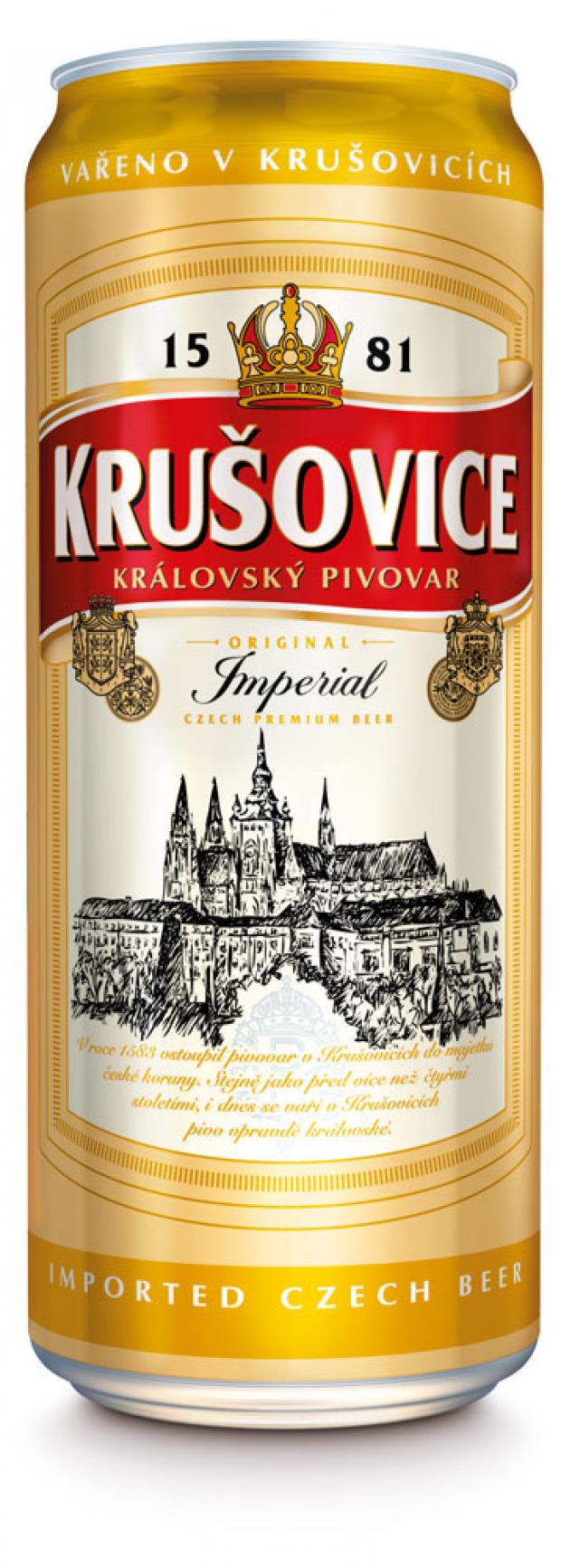 

Пиво Krusovice Imperial светлое фильтрованное 5%, 500 мл