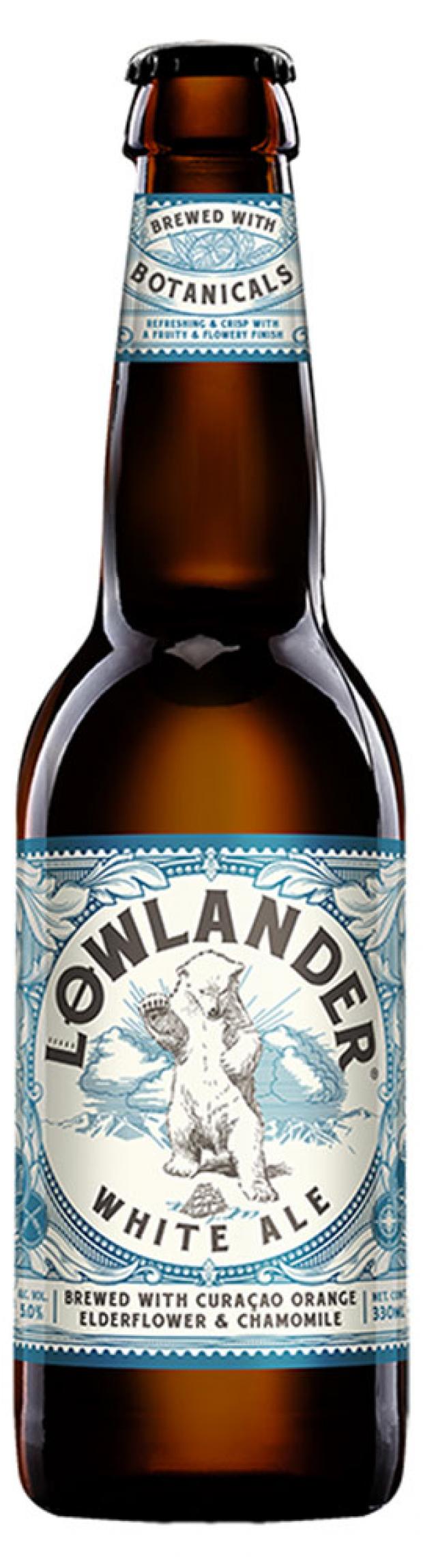 

Пивной напиток Lowlander Beer White Ale с оранжевым Кюрасао ромашкой бузиной фильтрованное 5%, 330 мл