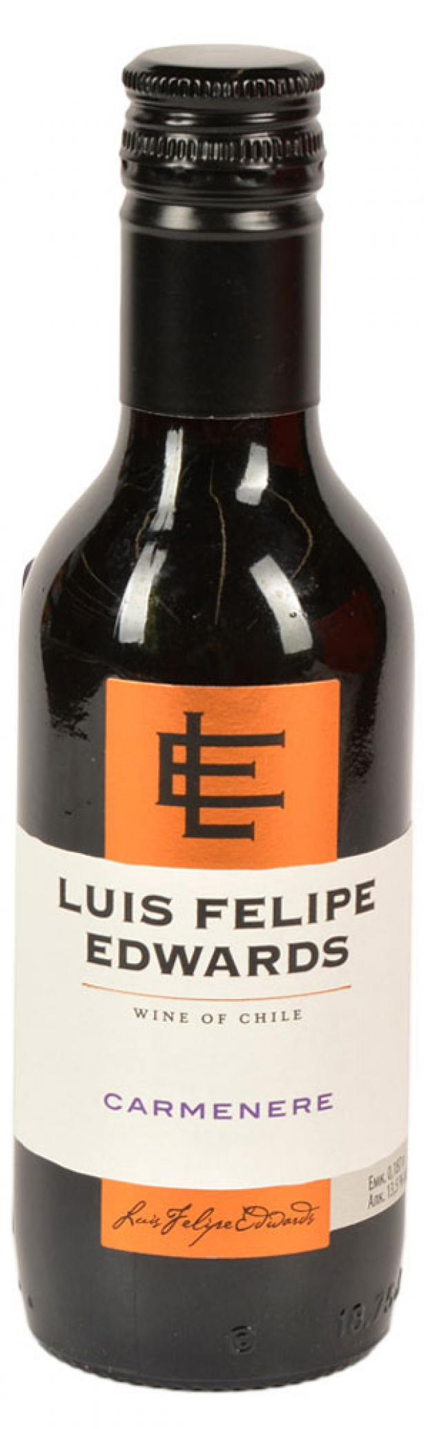 

Вино LUIS FELIPE EDWARDS Carmenere красное сухое Чили, 0,187 л