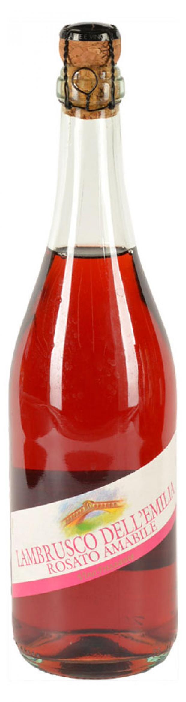 

Игристое вино LAMBRUSCO DELL'EMILIA Rosato розовое полусладкое Италия, 0,75 л