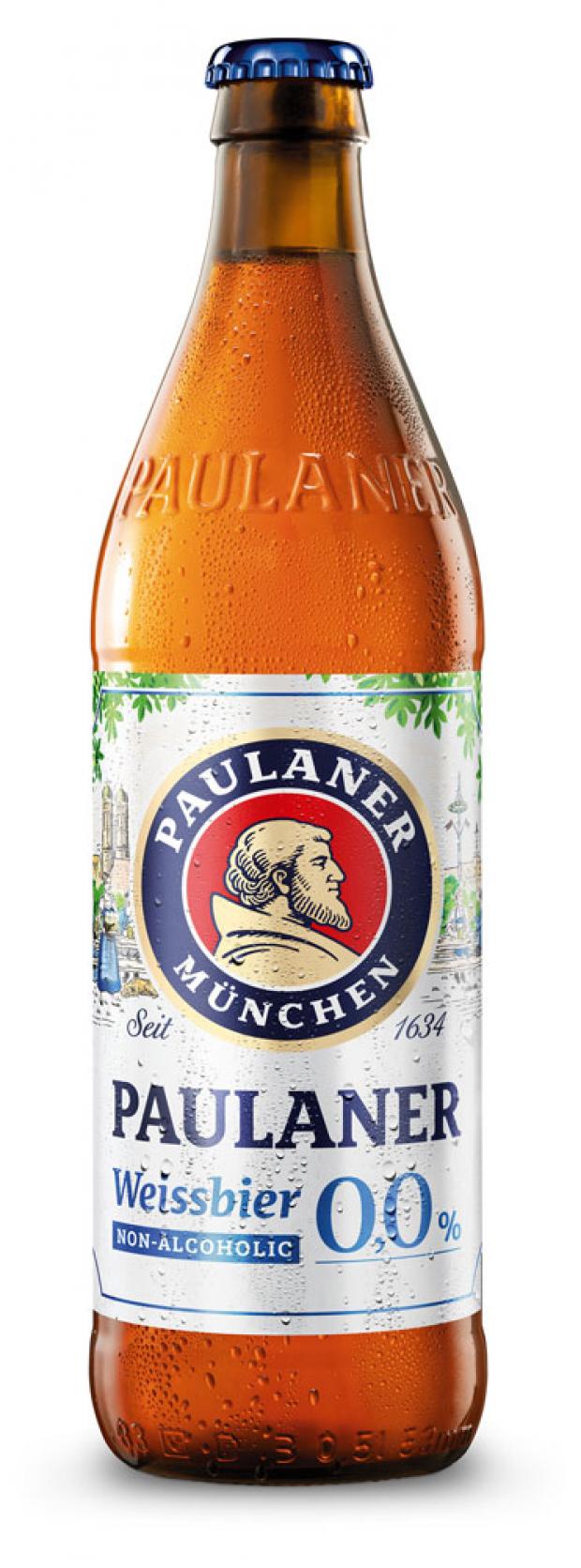 Пиво безалкогольное Paulaner Weissbier Paulaner светлое нефильтрованное 0%, 500 мл