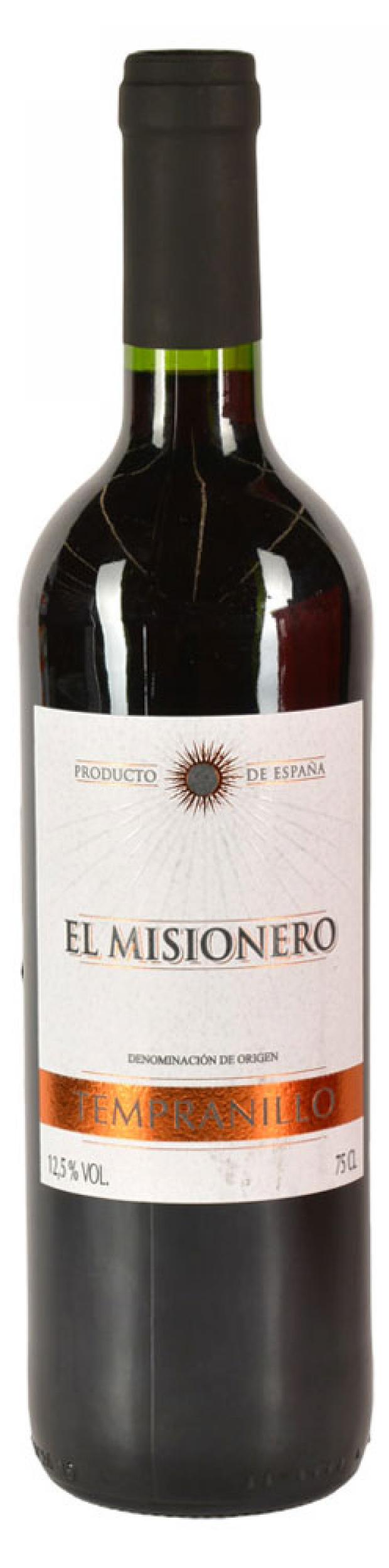 

Вино El Misionero Tempranillo красное сухое Испания, 0,75 л