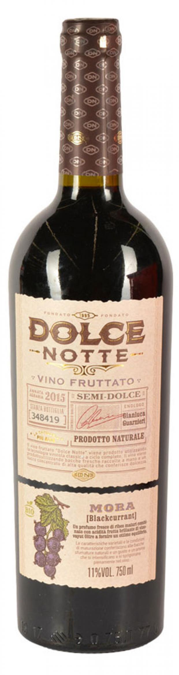 

Вино Dolce Notte Mora Blackcurrant фруктовое полусладкое Россия, 0,75 л