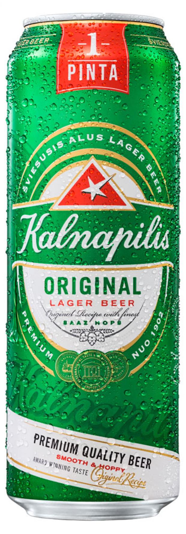 

Пиво Kalnapilis Original светлое фильтрованное 5%, 568 мл