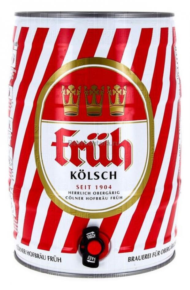 

Пиво Frueh Kolsh светлое фильтрованное 4,8%, 5 л