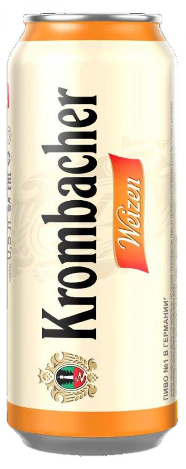 

Пиво Krombacher Weizen светлое нефильтрованное 5,3%, 500 мл