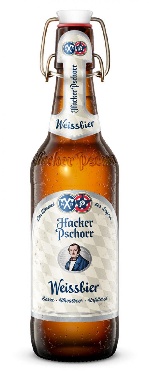 

Пиво Hacker Pschorr Weissebier светлое пшеничное нефильтрованное 5,5%, 500 мл