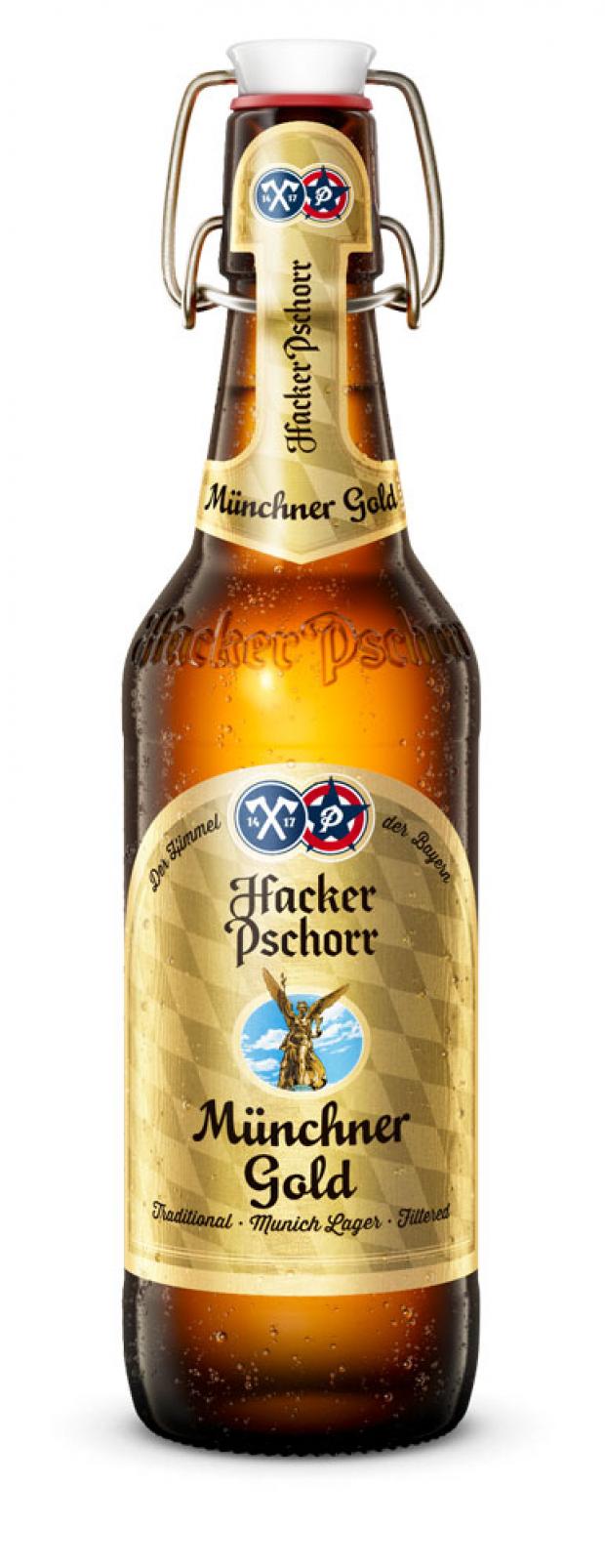 

Пиво Hacker Pschorr Munchner Gold светлое фильтрованное 5,5%, 500 мл