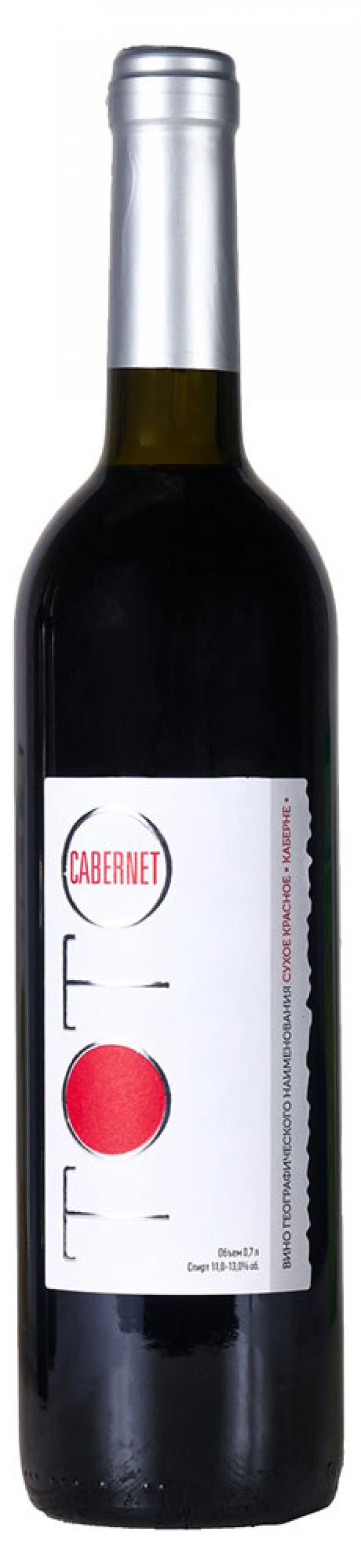 

Вино ТОТО CABERNET сухое красное Россия, 0,7 л