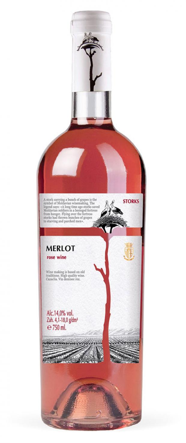 

Вино Storks Merlot розовое полусухое Молдавия, 0,75 л