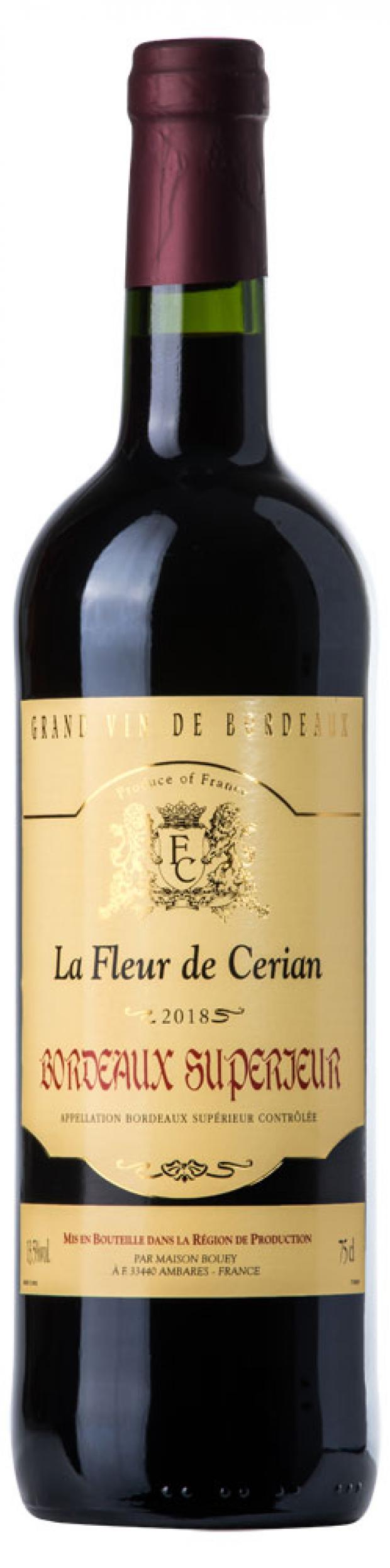 

Вино La Fleur de Cerian Bordeaux Superieur красное сухое Франция, 0,75 л