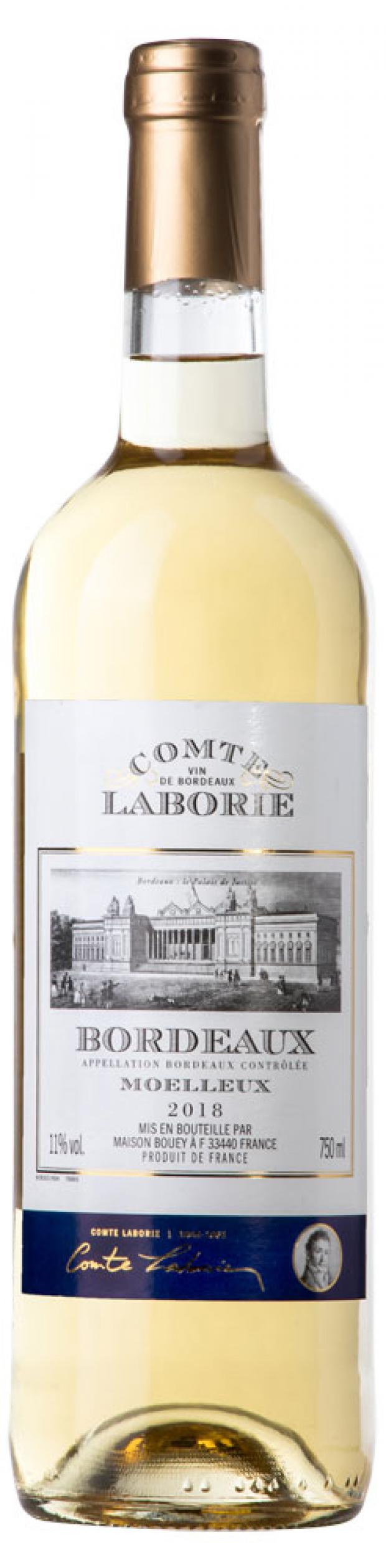 

Вино Comte Laborie Bordeaux белое полусладкое Франция, 0,75 л