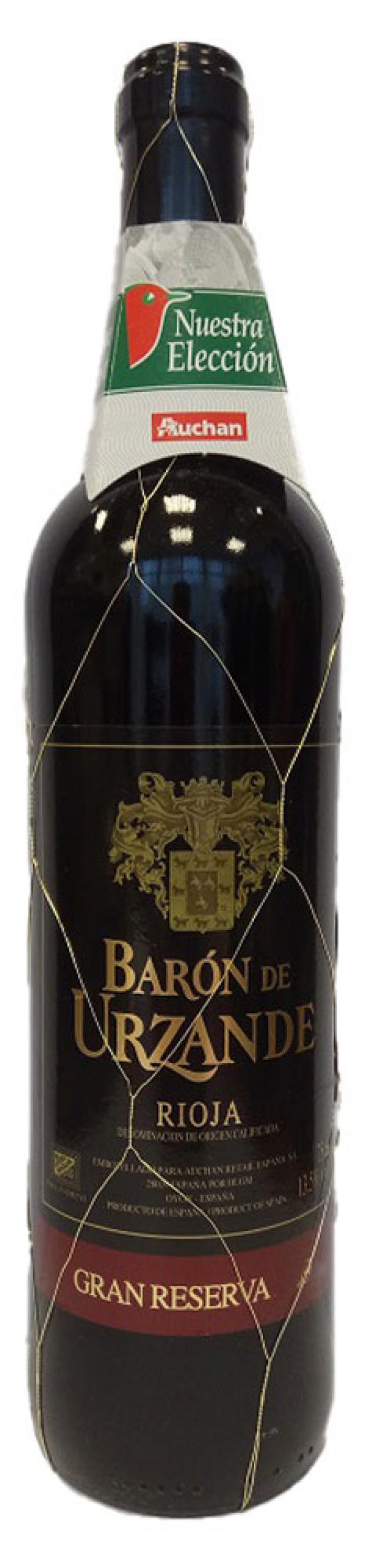 

Вино Baron de Urzande Gran Reserva красное сухое Испания, 0,75 л