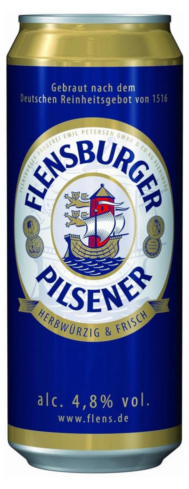 

Пиво Flensburger Pilsener светлое фильтрованное 4,8%, 500 мл