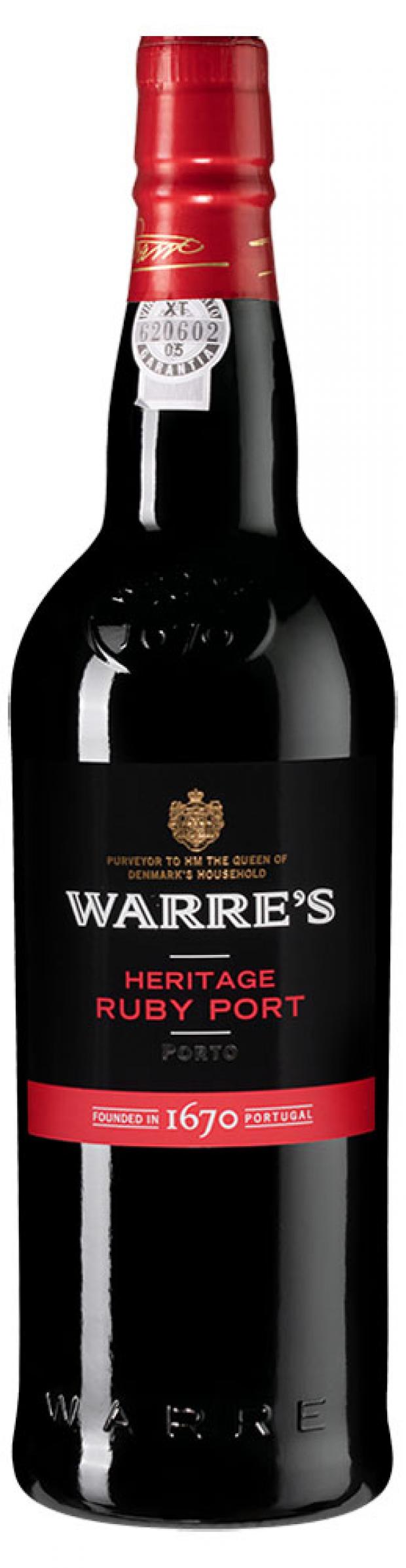 

Портвейн WARRE'S Heritage Ruby Port красный сладкий Португалия, 0,75 л