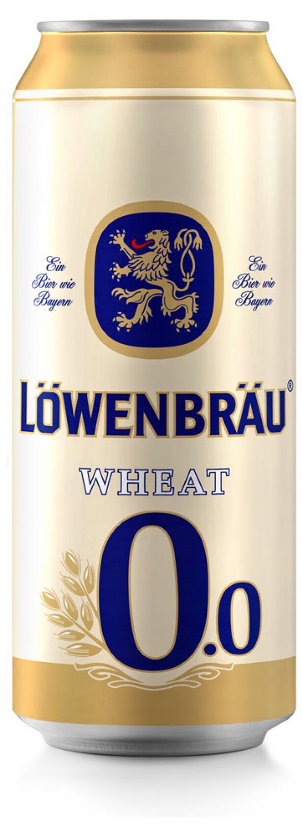 Пиво безалкогольное Lowenbrau Wheat фильтрованное 05 450 мл 66₽