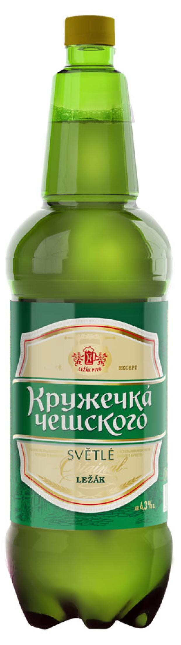 

Пиво «Кружечка Чешского» светлое фильтрованное 4,3%, 1,3 л