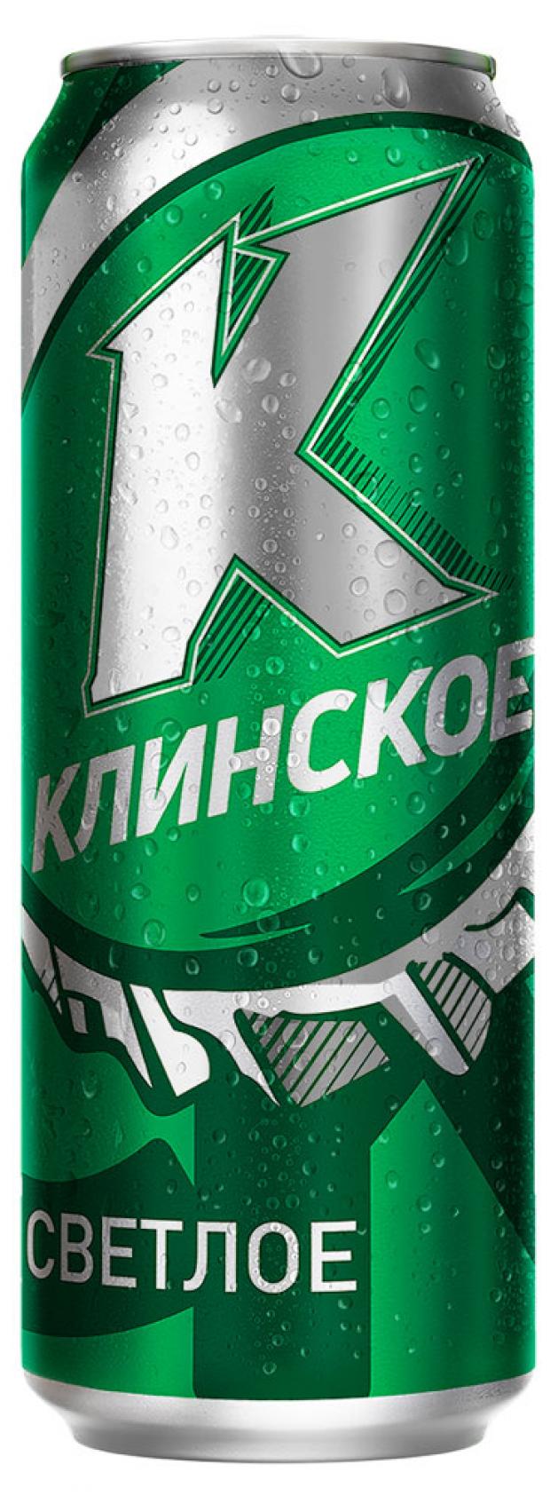 

Пиво «Клинское» светлое фильтрованное 4,7%, 1 л