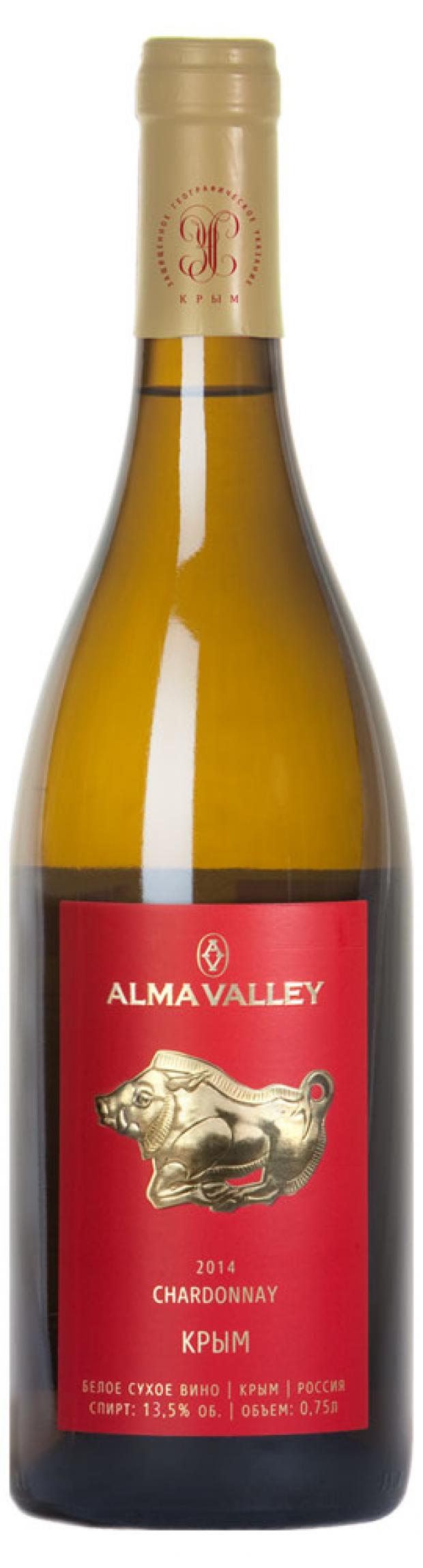 

Вино ALMA VALLEY CHARDONNAY сухое белое Россия, 0,75 л