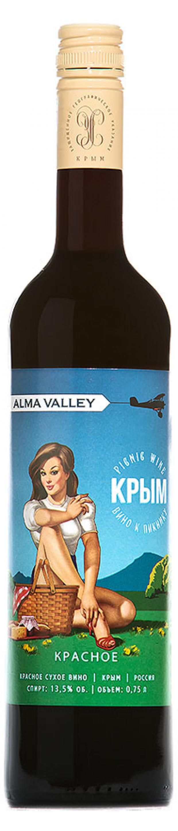

Вино ALMA VALLEY PICNIC WINE красное сухое Россия, 0,75 л