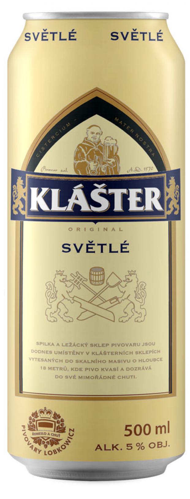 

Пиво Klaster светлое фильтрованное 5%, 500 мл
