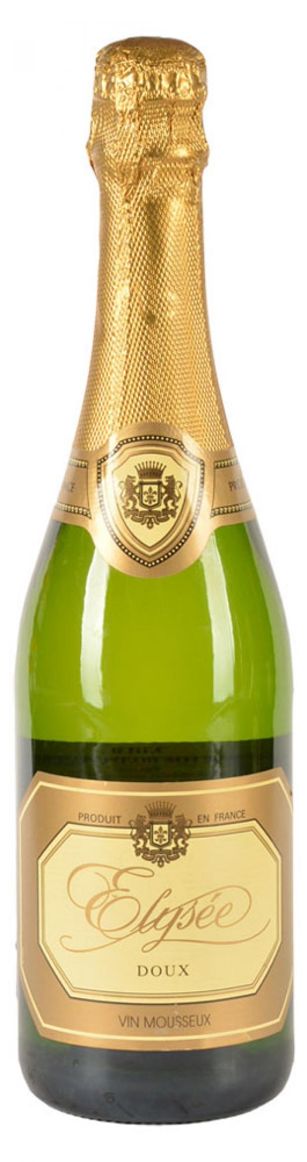 Игристое вино Elysee Doux белое полусладкое Франция, 0,75 л