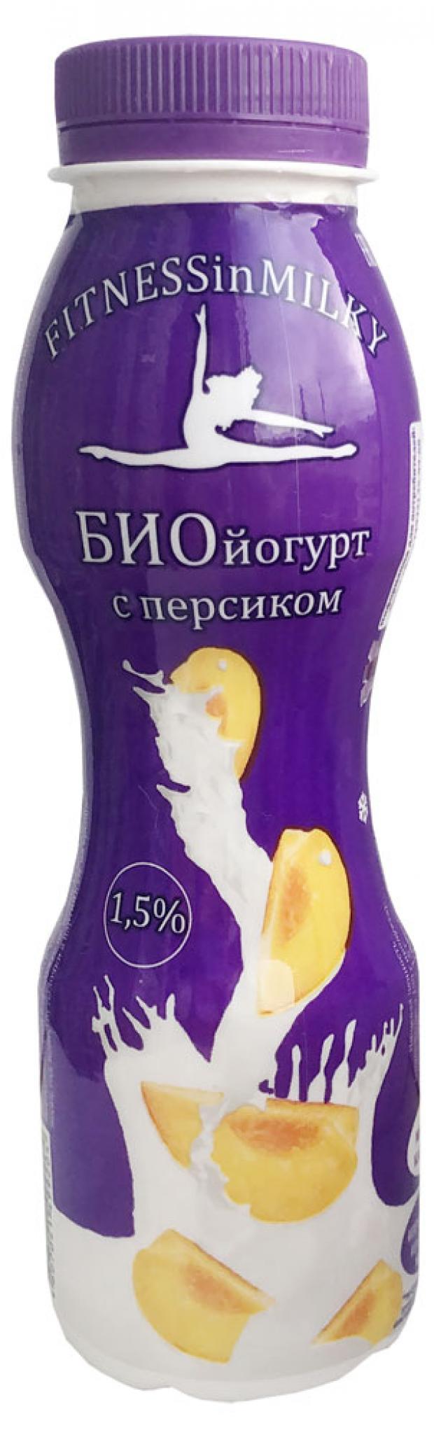 

Биойогурт Fitness milk c персиком 1,5%, 290 г