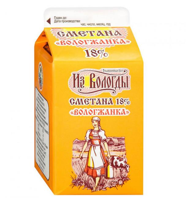 

Сметана «Вологжанка» 18%, 470 г