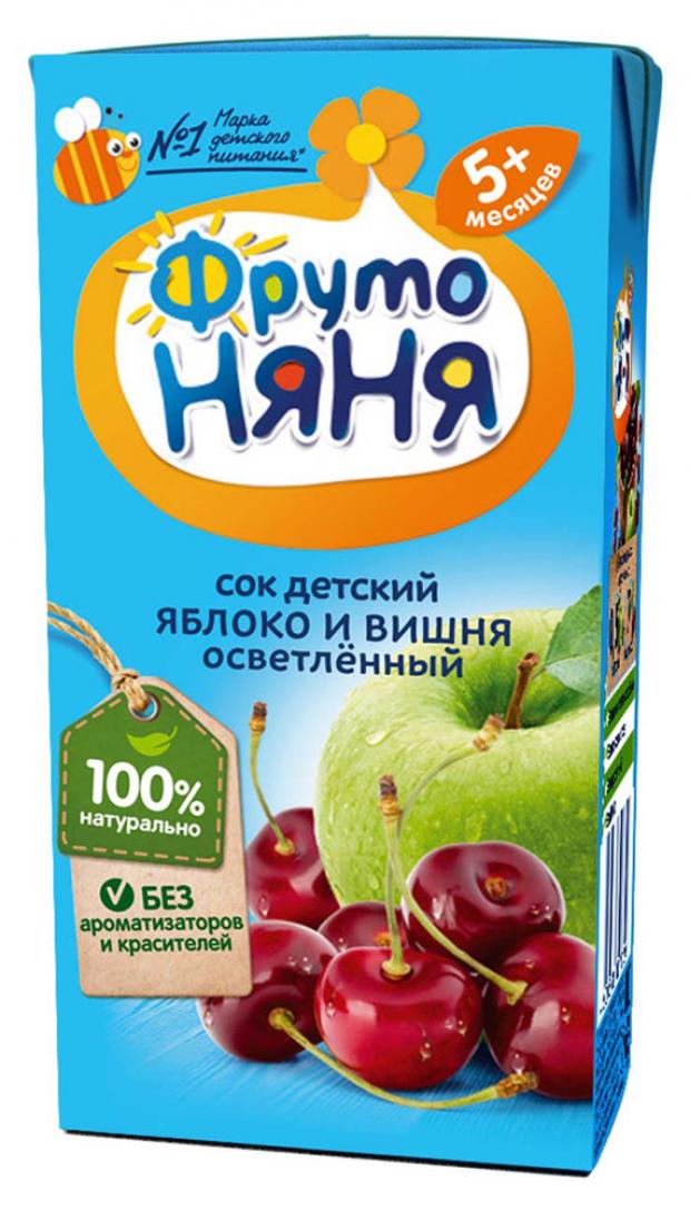

Сок яблочно-вишневый «ФрутоНяня» с мякотью для детей с 5 мес, 200 мл