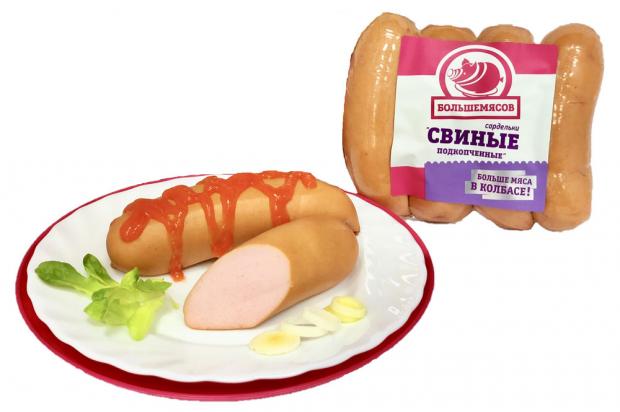 

Сардельки «Большемясов» Свиные Подкопчённые категории В, 450 г