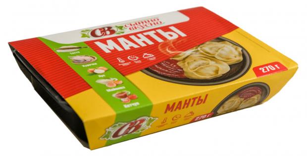 

Манты куриные «Сытно Вкусно», 270 г