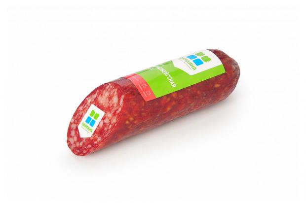 

Колбаса сырокопченая «Окраина» Брауншвейгская полусухая (0,2-0,35 кг), 1 упаковка ~0,295 кг