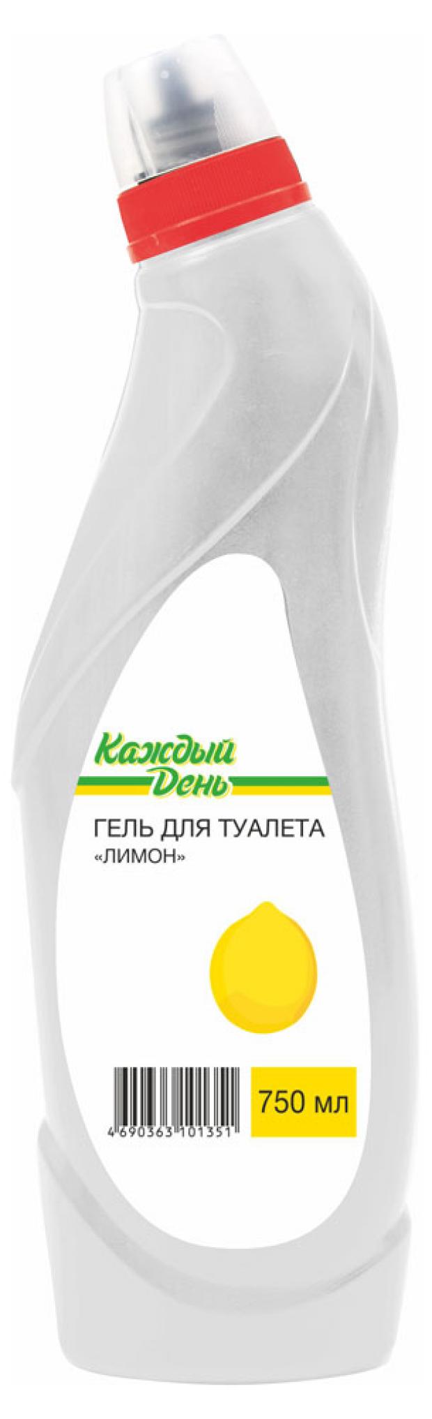 Чистящий гель для унитаза Каждый день Лимон 750 мл 40₽