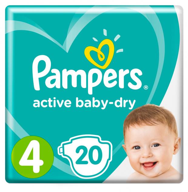 

Подгузники Pampers Active Baby 4 (8-14 кг), 20 шт