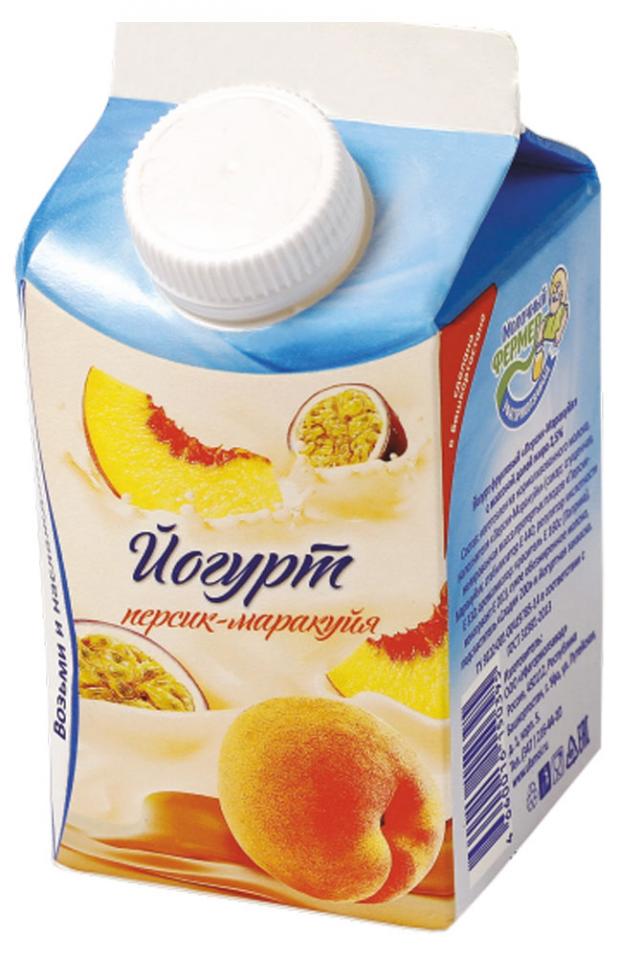 

Йогурт «МОЛОЧНЫЙ ФЕРМЕР» Персик-маракуйя 2,5%,450 г