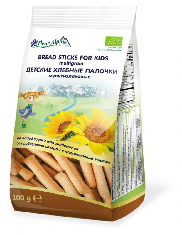 

Палочки хлебные Fleur Alpine Organic мультизлаковые c 3 лет, 100 г