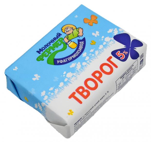 

Творог «МОЛОЧНЫЙ ФЕРМЕР» 5%, 200 г