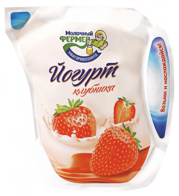 

Йогурт «МОЛОЧНЫЙ ФЕРМЕР» Клубника 2,5% кувшин, 450 г
