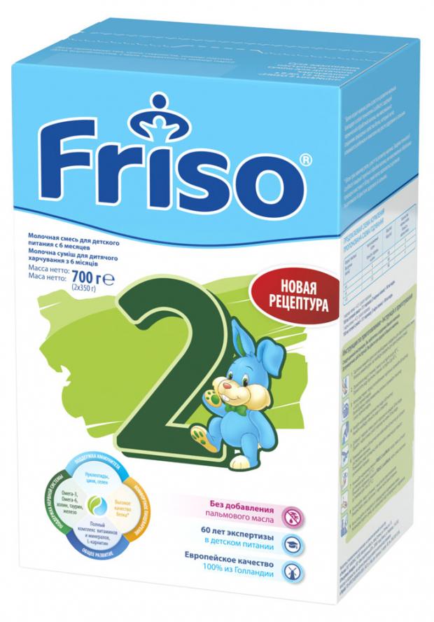 

Смесь сухая молочная Friso Фрисолак 2 с 6 мес., 700 г