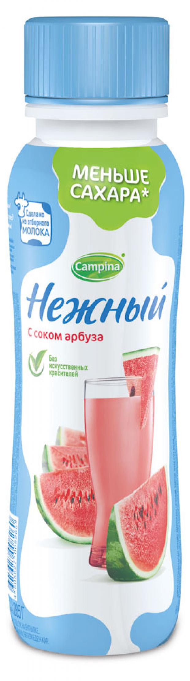 Напиток Йогуртный Fruttis Легкий стерилизованный с соком Арбуза 0,1%, 285 г