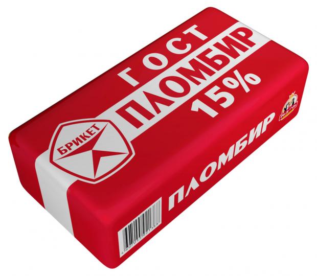 

Мороженое пломбир Pin&Vin ГОСТ 15%, в брикете 200 г
