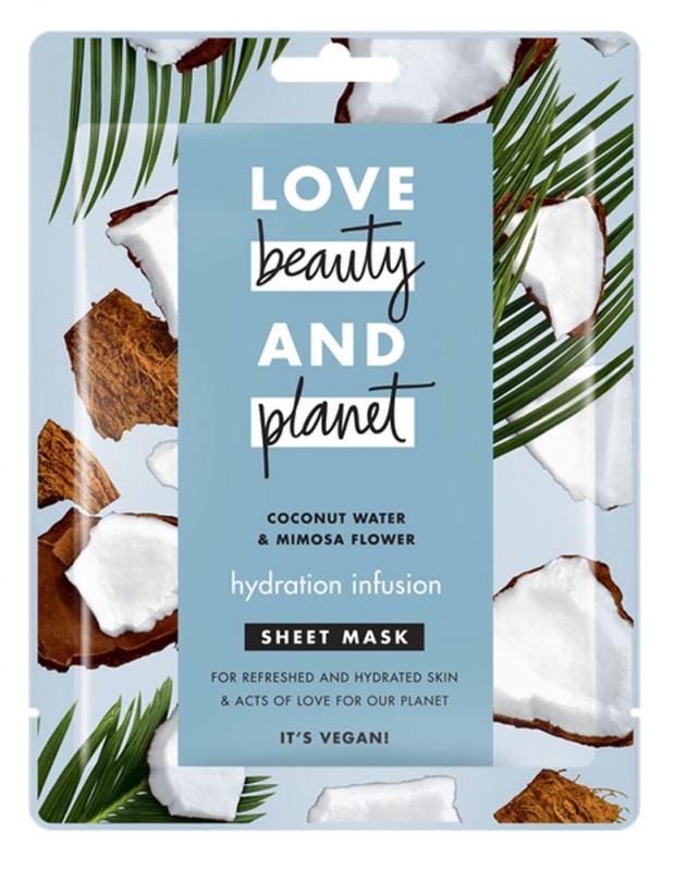 фото Маска для лица love beauty&planet волная увлажнения тканевая, 30 г