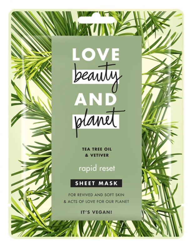 фото Маска для лица love beauty&planet быстрая перезагрузка тканевая, 30 г