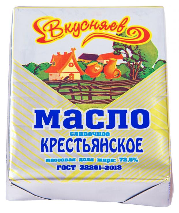 

Масло сливочное «Вкусняев» Крестьянское 72,5%, 180 г