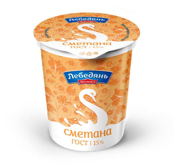 

Сметана «Лебедяньмолоко» 15%, 300 г