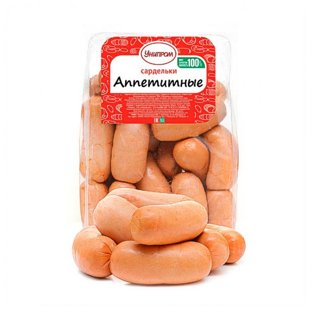 

Сардельки «УНИПРОМ» Аппетитные (1-1,5 кг), 1 упаковка ~1 кг