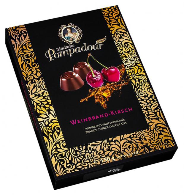 

Конфеты шоколадные MADAME POMPADOUR набор Вишня и бренди, 150 г