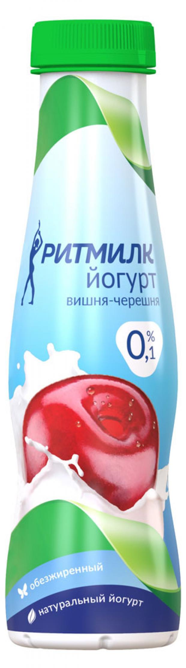 

Йогурт «МОЛКОМ» фруктовый обезжиренный Вишня-черешня Ритмилк, 290 г