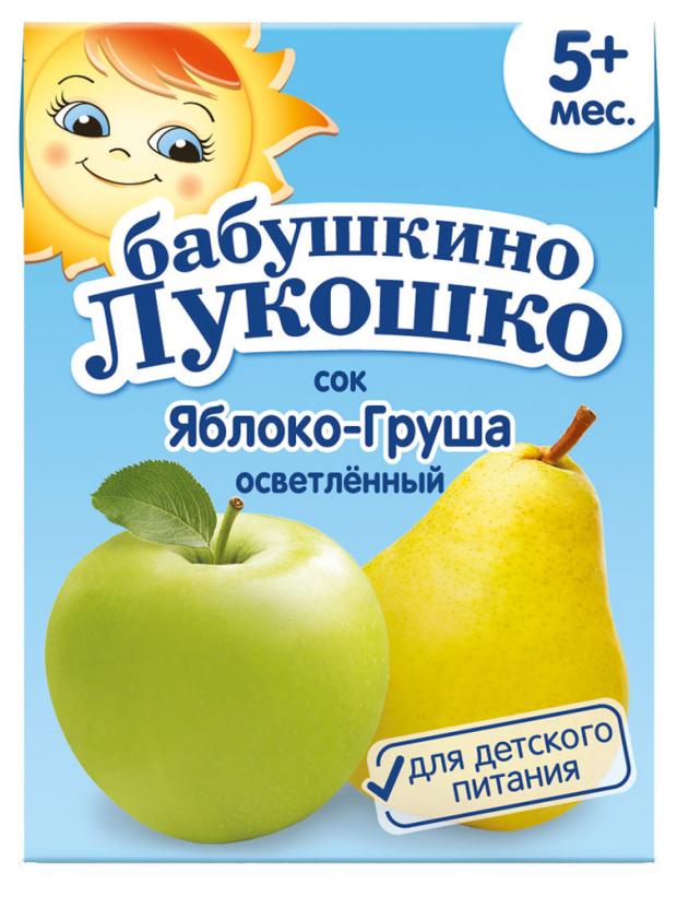 

Сок «Бабушкино Лукошко» Яблоко-груша осветленный с 5 месяцев, 200 мл